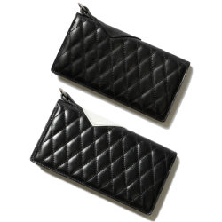 [ RUDE GALLERY BLACK REBEL ]  OUTSIDERS DIA QUILTED LEATHER WALLET 