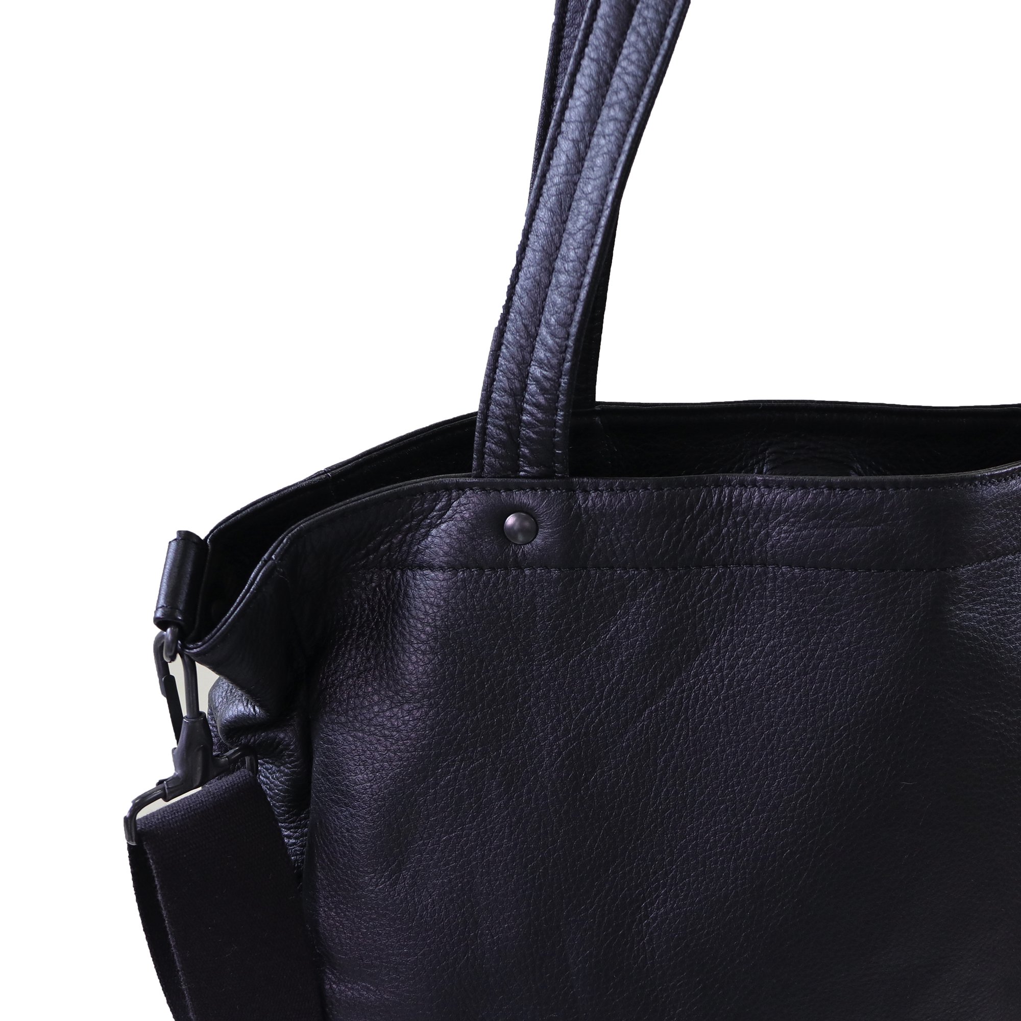 GAVIAL ] レザーショルダーバッグ / leather shoulder bag (black ...