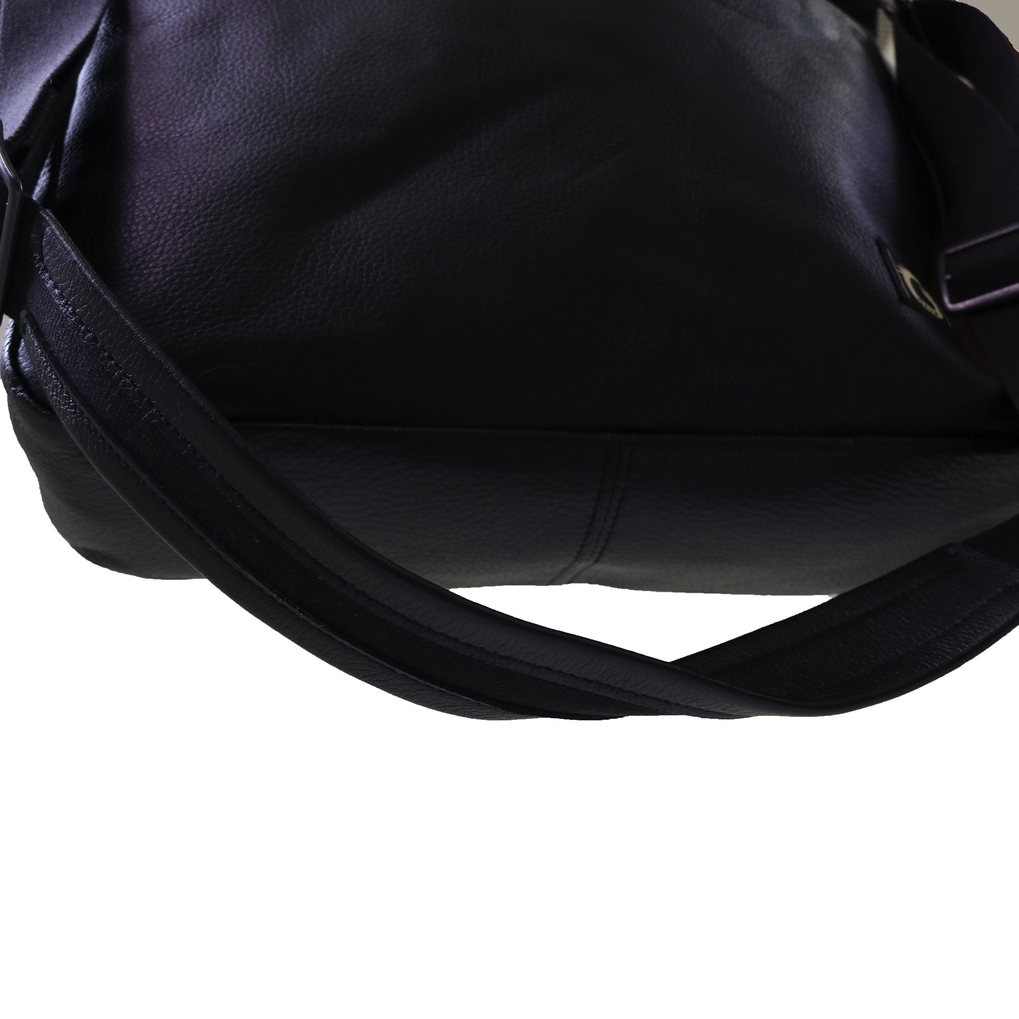 GAVIAL ] レザーショルダーバッグ / leather shoulder bag (black ...