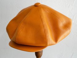 [ GAVIAL ] 쥶㥹å / leather casquette (camel)