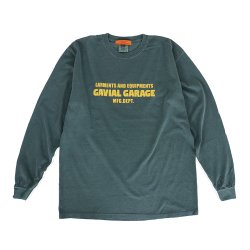 [ GAVIAL GARAGE ] garment dyed l/s tee 