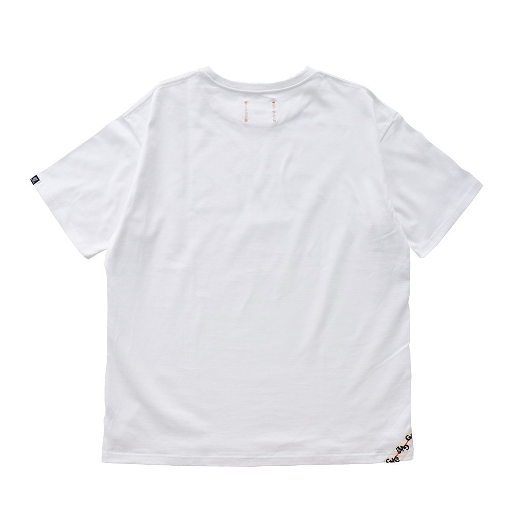 GAVIAL s/s big tee “GVLS” (white) - MESSAROUND