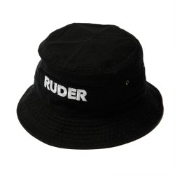 [ RUDE GALLERY ] 롼Хåȥϥå / RUDER BUCKET HAT (black*black)