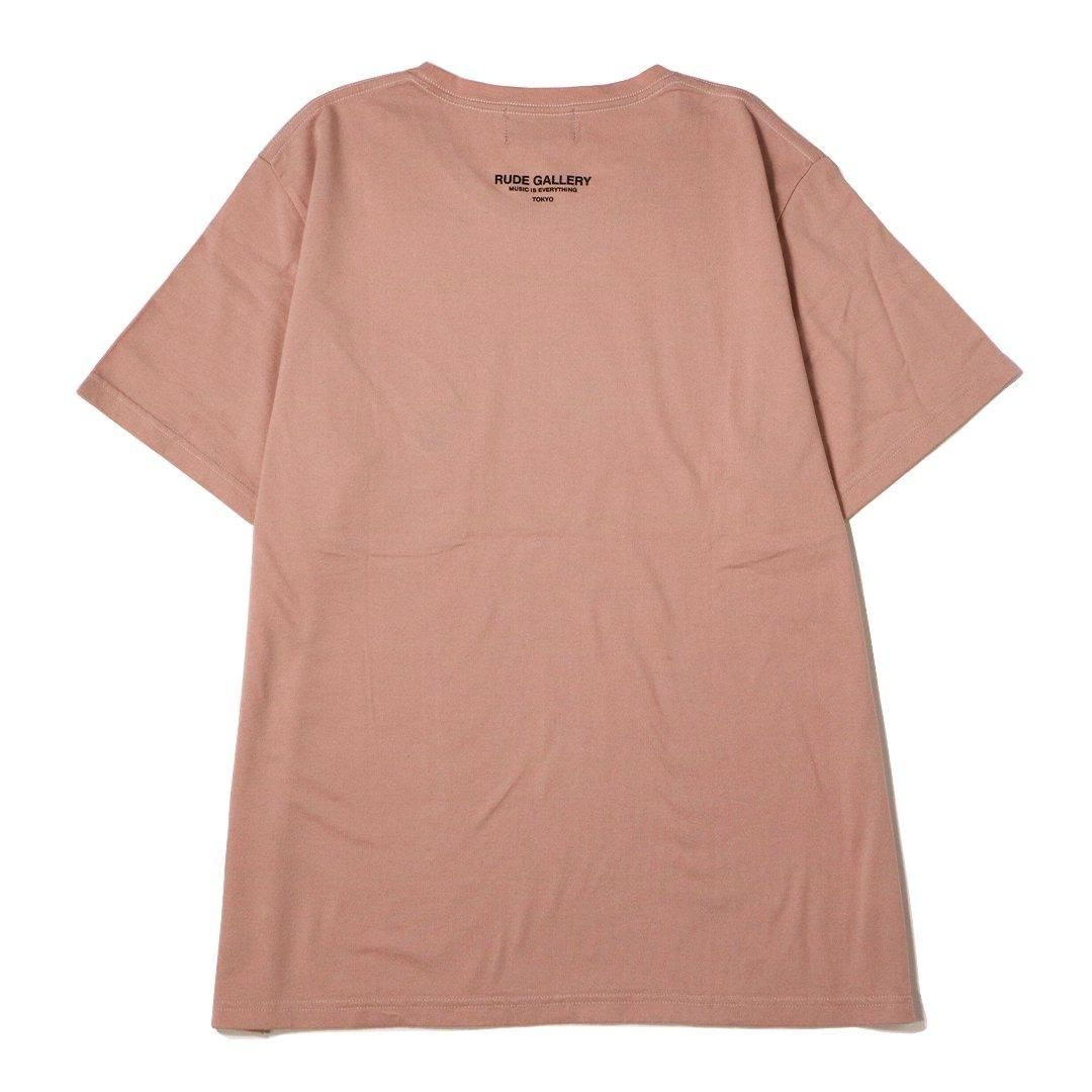 RUDE GALLERY | F HOLE PKT TEE (pink) - MESSAROUND