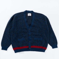 [ GAVIAL ] leopard mohair cardigan (navy)
