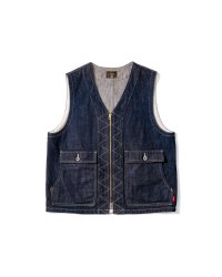 [ GERUGA ] ǥ˥ॸåץ٥ / DENIM ZIP VEST
