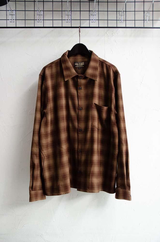 トップス Vin & Age VIN & AGE VSL8 チェックシャツ | Brown - MESSAROUND