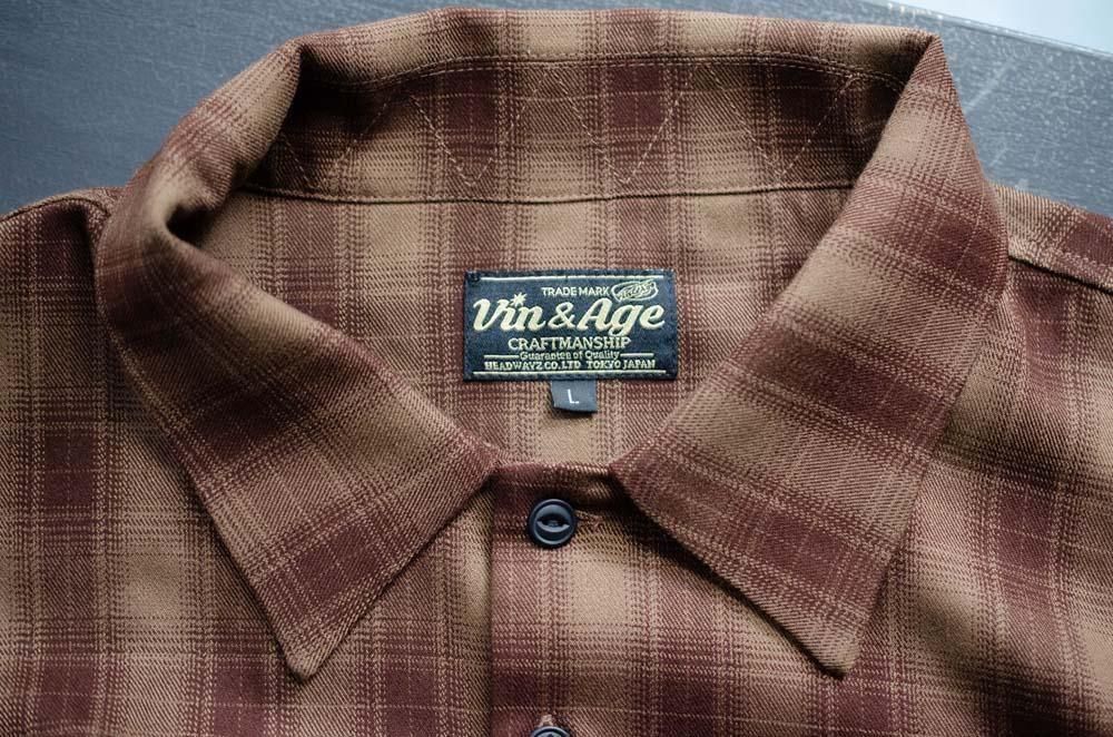 トップス Vin & Age VIN & AGE VSL8 チェックシャツ | Brown - MESSAROUND