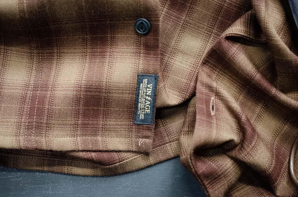VIN & AGE VSL8 チェックシャツ | Brown - MESSAROUND