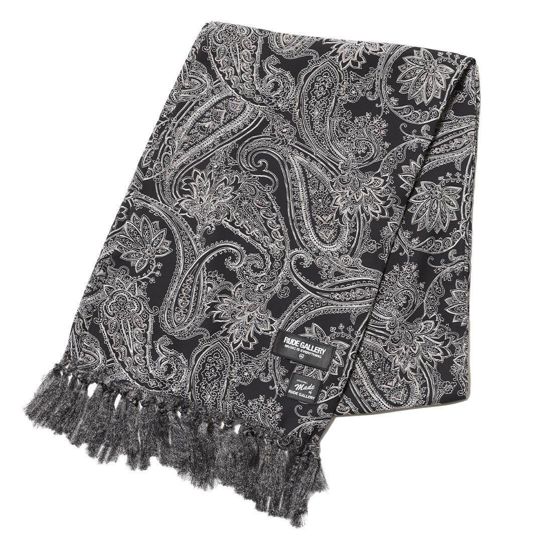RUDE GALLERY PAISLEY STOLE BLACK×BUR 新品 PAISLEY STOLE | RUDE GALLERY - MESSAROUND