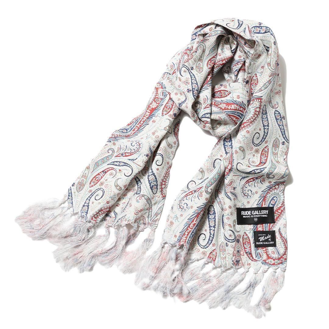 美品 希少 RUDE GALLERY paisley scarf 美品 希少 RUDE GALLERY paisley scarf