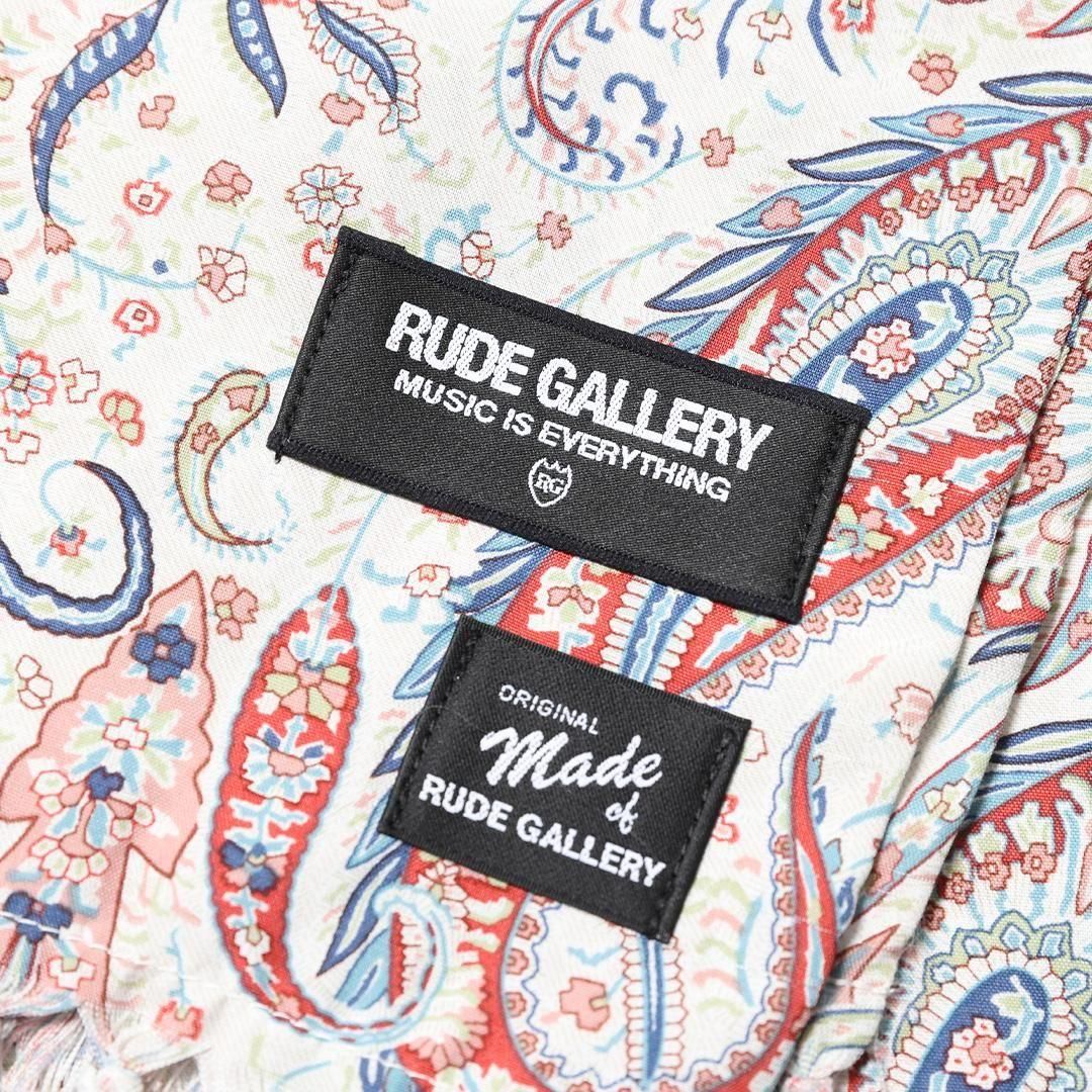 RUDE GALLERY PAISLEY STOLE BLACK×BEG 新品 PAISLEY STOLE | RUDE GALLERY - MESSAROUND