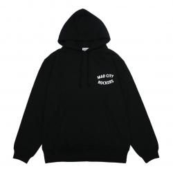 [ RUDE GALLERY ]  MAD CITY ROCKERS MARIA HOODIE ( black)
