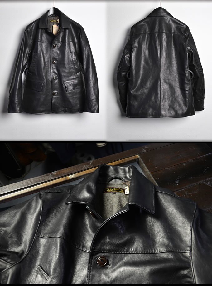 LOST CONTROL ] ホースレザーカーコート / Horse Leather Car Coat