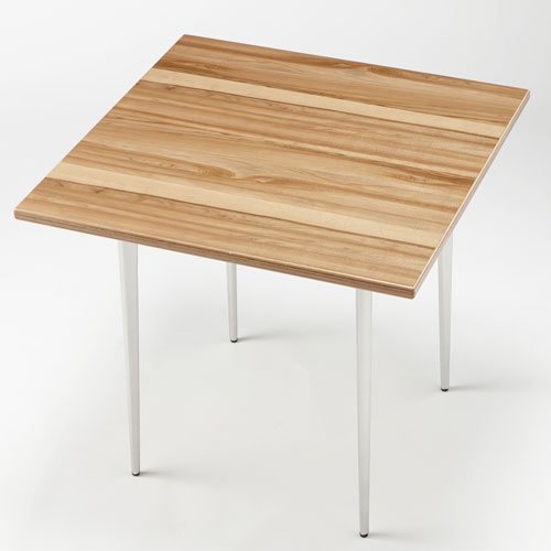 サテンウォールナットの天然木テーブル板に交換して高級グレードアップ