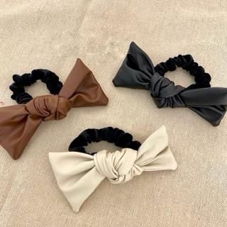 レザーリボンシュシュ - mon cabinet WEBSHOP