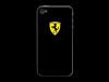 iPhone4/4s用フェラーリロゴ入り背面保護カバー　ブラック
