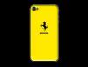 iPhone4/4s用フェラーリロゴ入り背面保護カバー　イエロー