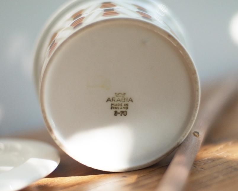 値下げ アラビア Pomona 蜂 ポット ミツバチ 大 ポモナ 送料無料でお届け】限定復刻 / ARABIA / アラビア / Pomona