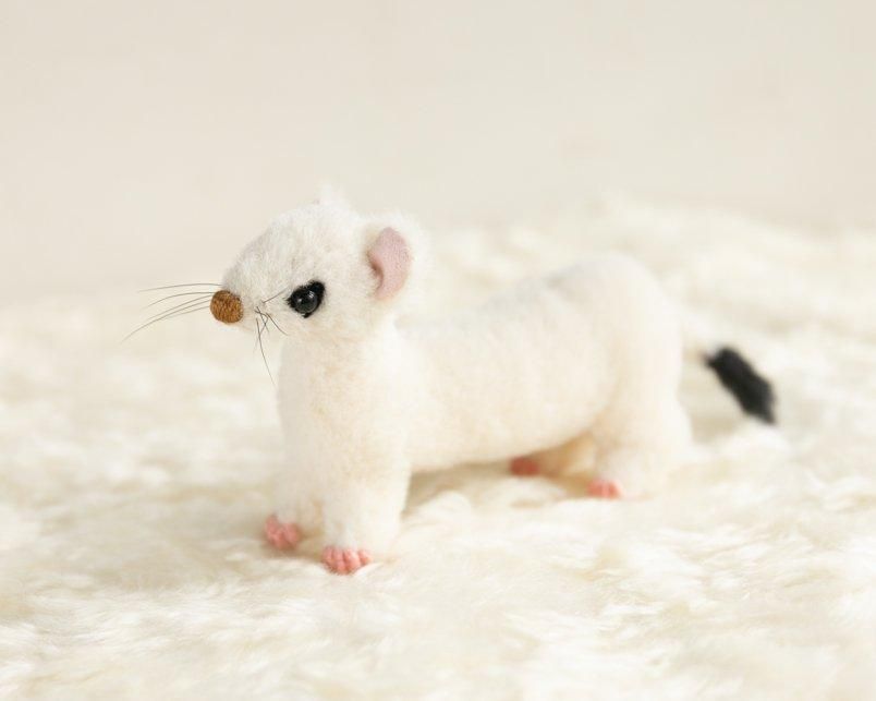 作家 オコジョ アートドール モス アーティストドール ぬいぐるみ 2025