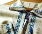 ルーマニア民族衣装     ロングシャツ　