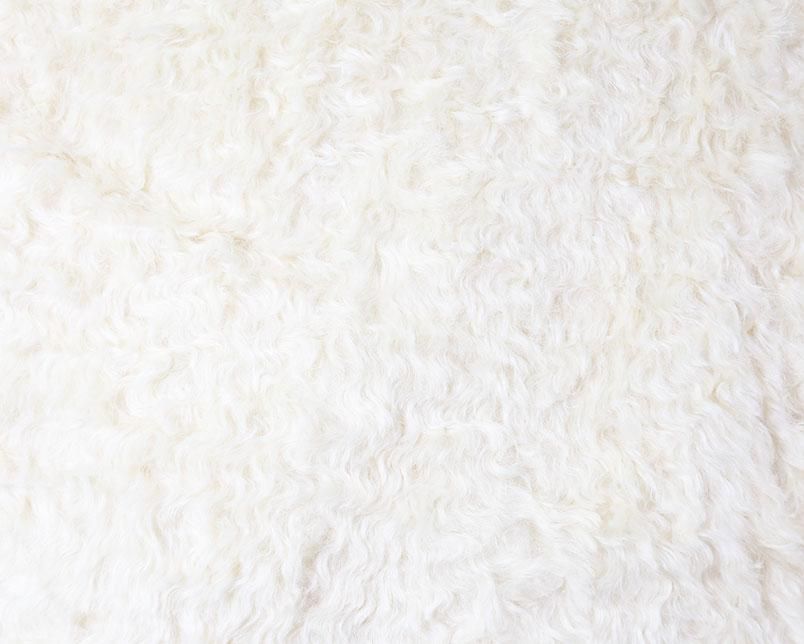 Lintukotoカールモヘア 毛足20mmオフホワイト1/8m K01