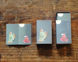 倉敷意匠　お伽草子折りカード(ふくろう)マッチ箱入 