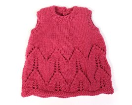ベア用手編みの赤いワンピース