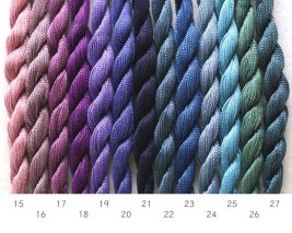 DMC 刺繍糸 5番(紫、青系)