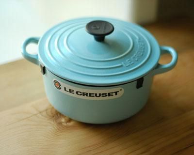 LE CREUSET ル・クルーゼ ココットロンド20cm サテンブルー ...