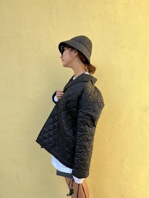 4/15～【MORE FINAL SALE】double heart quilting jacket【blackのみ