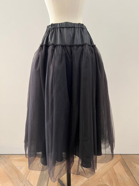 4/15～【FINAL SALE】2way volume tulle skirt【blackのみ/SMサイズ展開】※4月19日頃より順次発送予定 -  RosyMonster