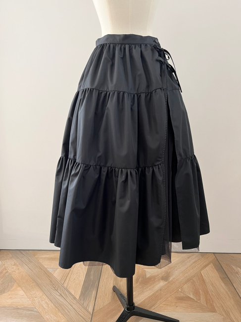 4/15～【FINAL SALE】2way volume tulle skirt【blackのみ/SMサイズ展開】※4月19日頃より順次発送予定 -  RosyMonster