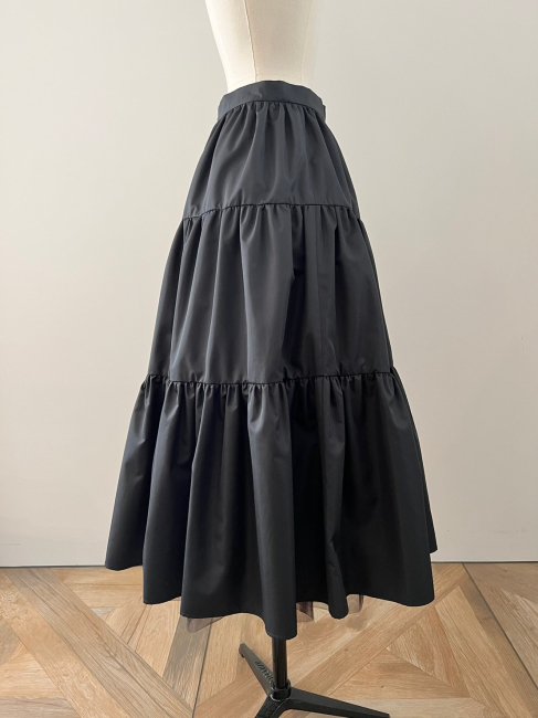 4/15～【FINAL SALE】2way volume tulle skirt【blackのみ/SMサイズ展開】※4月19日頃より順次発送予定 -  RosyMonster