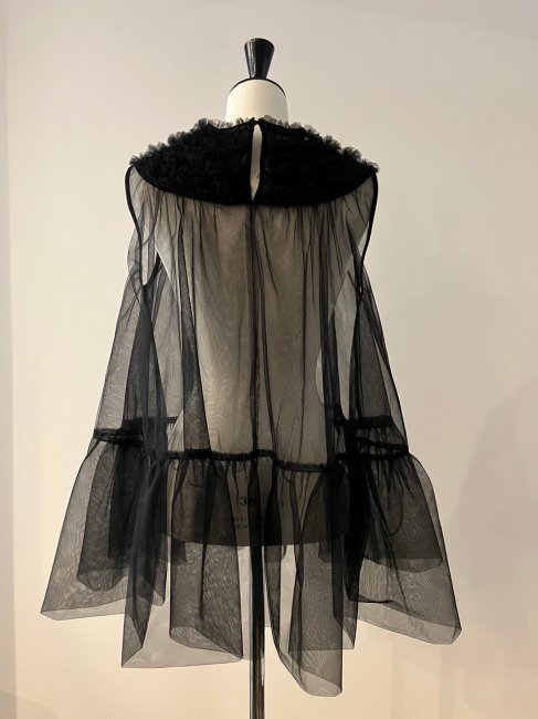 10/21～【MORE FINAL SALE】all tulle mini frill sheer tunic【アイボリーのみ】※順次発送予定 -  RosyMonster