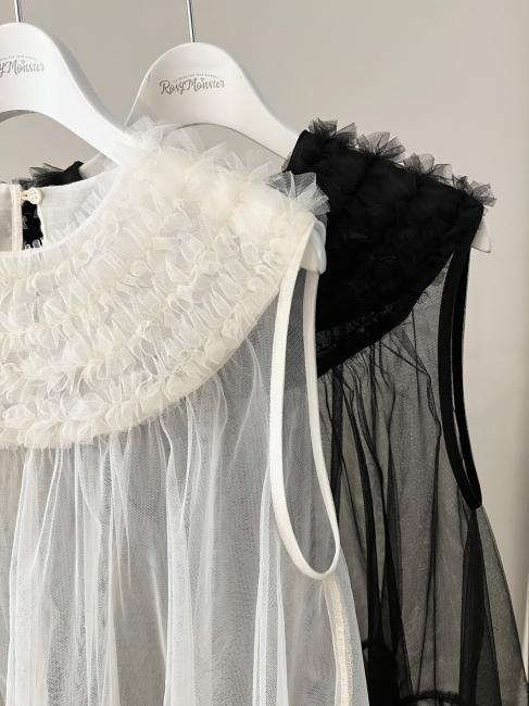 RosyMonsterのdecorative tulle blouse-