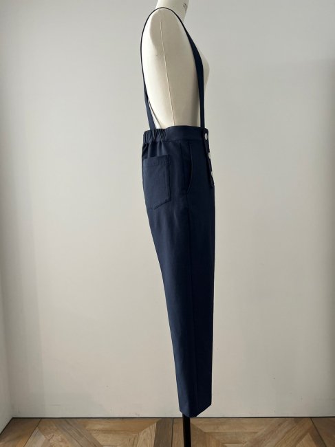 10/21～【MORE FINAL SALE】suspenders marine pants【ネイビーのみ/SM