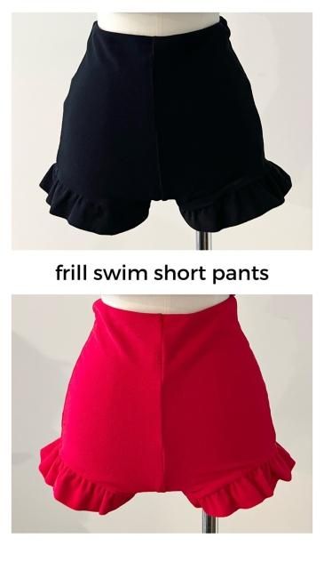 【在庫調整】frill swim short pants【2色展開】順次発送予定 - RosyMonster