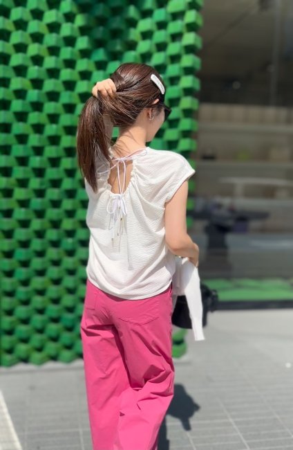 rosymonster back open mini poco tops - Tシャツ/カットソー(半袖/袖なし)