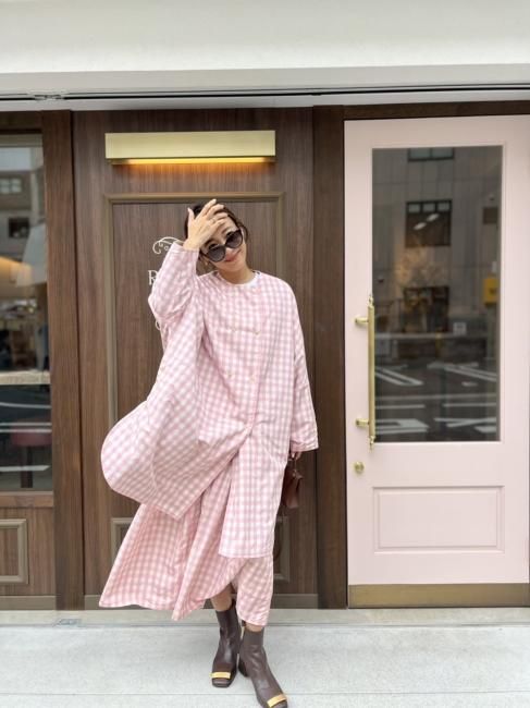 12/16～【FINAL SALE】reversible check rain poncho coat【2色展開