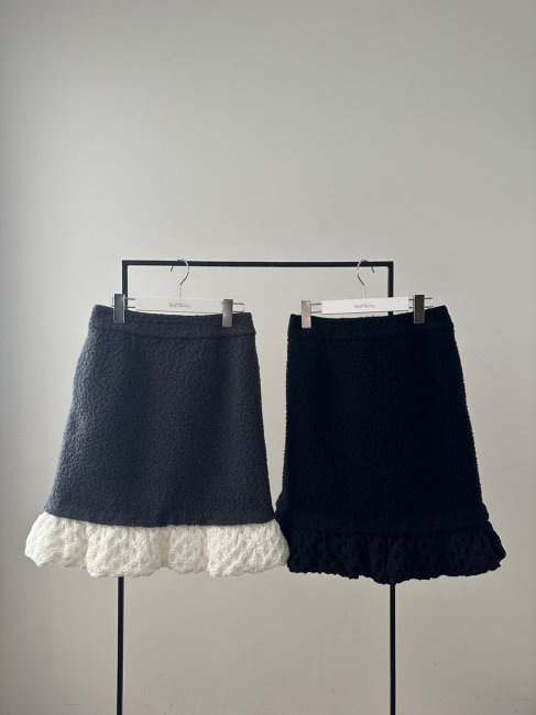 2/17～【MORE FINAL SALE】bubblingly docking skirt【2色展開】※2/22 