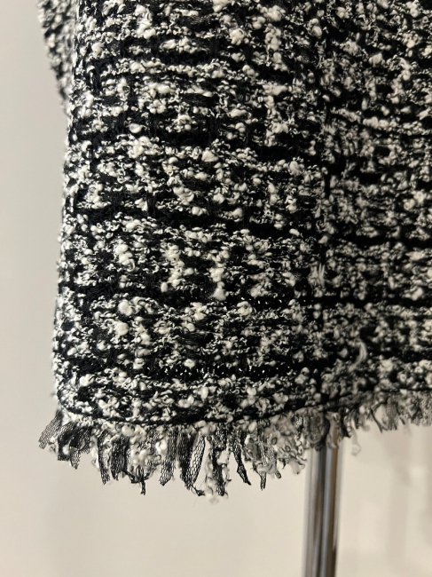 12/29～【WINTER SALE】knit tweed fringe vest【2色展開/SMサイズ展開