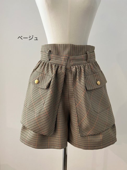 2/17～【MORE FINAL SALE】 mannish pocket short pants【2色展開/SM 