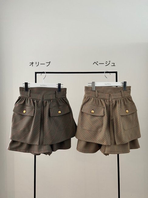 2/17～【MORE FINAL SALE】 mannish pocket short pants【2色展開/SM 