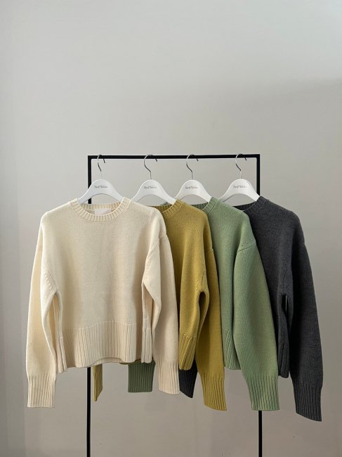 3/30～【FINAL SALE】smooth basic knit【7色展開】※4/3頃より順次発送予定 - RosyMonster