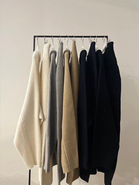 2/17～【WINTER SALE】horseshoe knit pants【ネイビー・キャメルのみ 