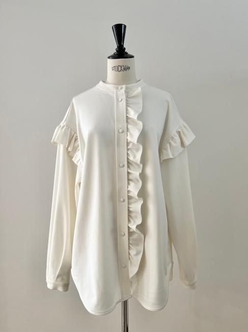 【予約販売】warmy ruffle tunic【3色展開】※2024年1月末～2月上旬頃より順次発送予定 - RosyMonster