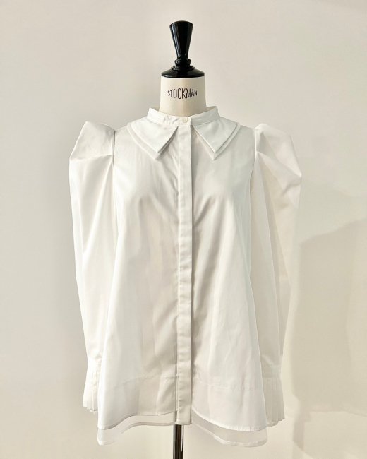 4/27～【FINAL SALE】king pleats blouse【ブラックのみ】※5/10頃より 