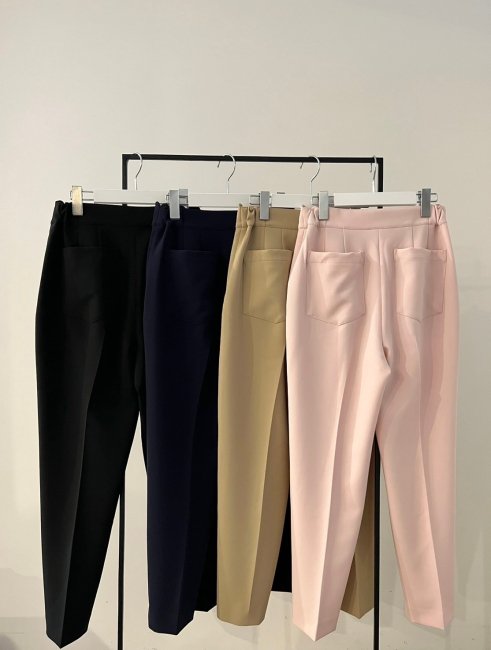 【再販/予約販売】ceremony scallop pants【ブラック・ネイビーのみ/SMサイズ展開】4月下旬頃より順次発送予定 -  RosyMonster