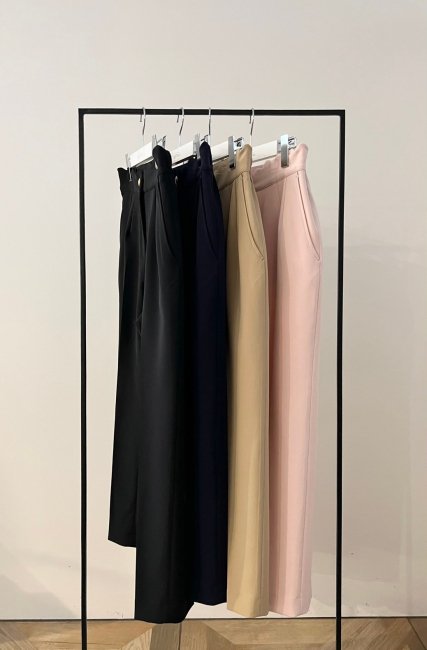 再販/予約販売】ceremony scallop pants【ブラック・ネイビーのみ/SM ...